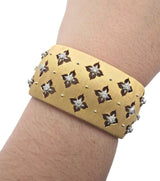 Buccellati Gold Macri Giglio Diamond Cuff Bracelet