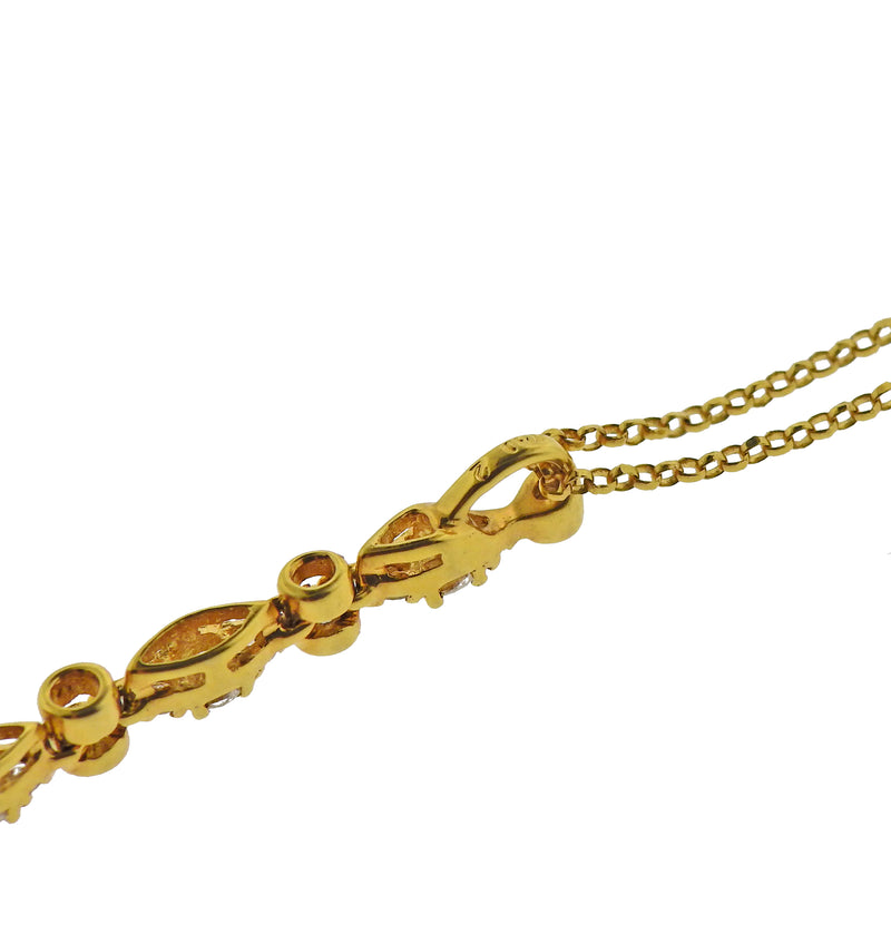 Assael Golden South Sea Pearl Diamond Gold Pendant Necklace - Oak Gem