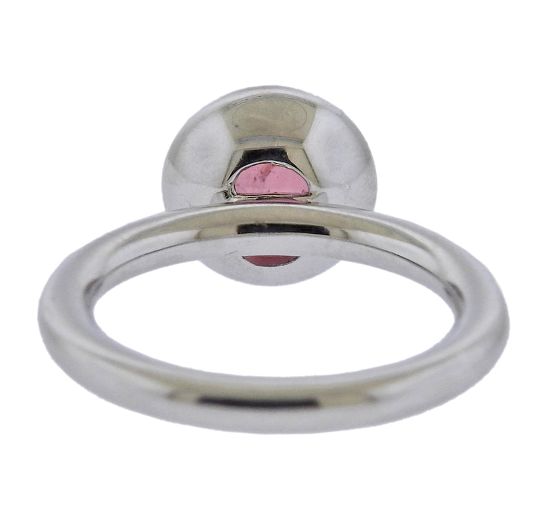 Bucherer Gold Pink Tourmaline Ring