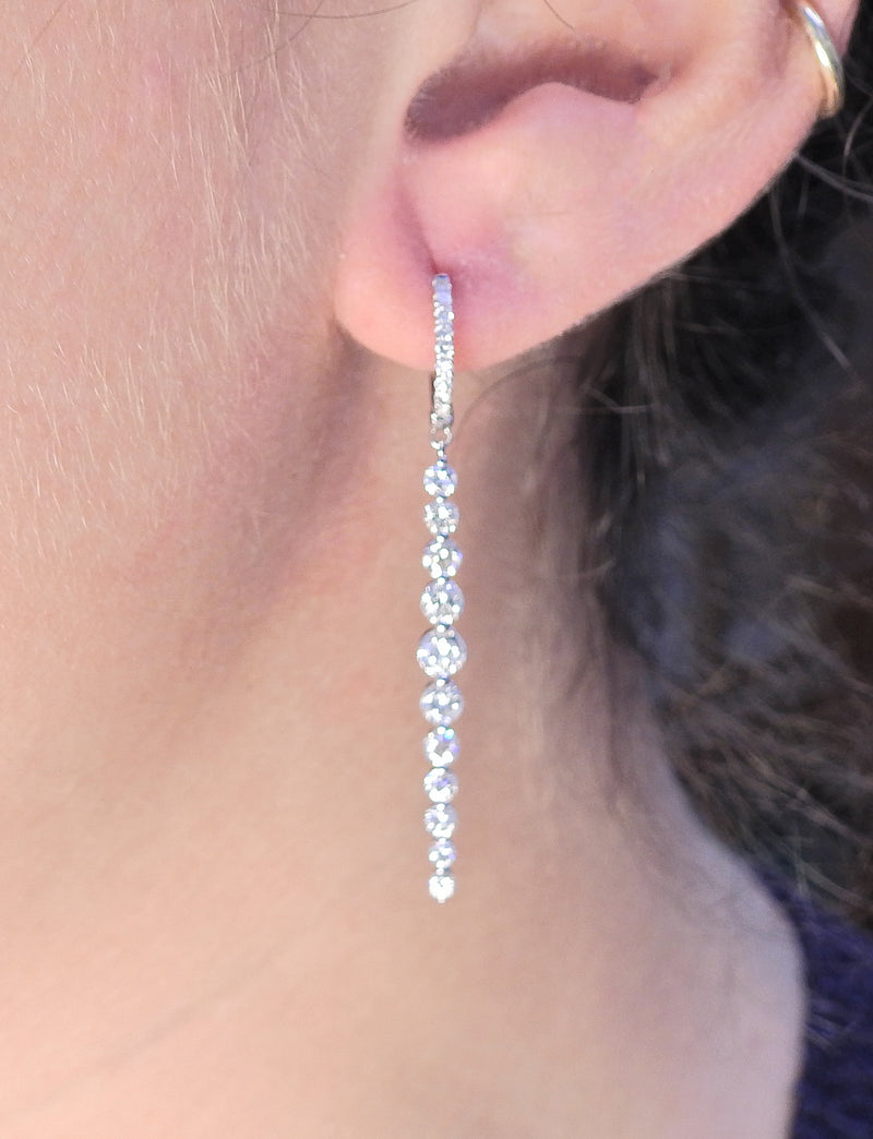 Odelia Diamond Gold Drop Earrings