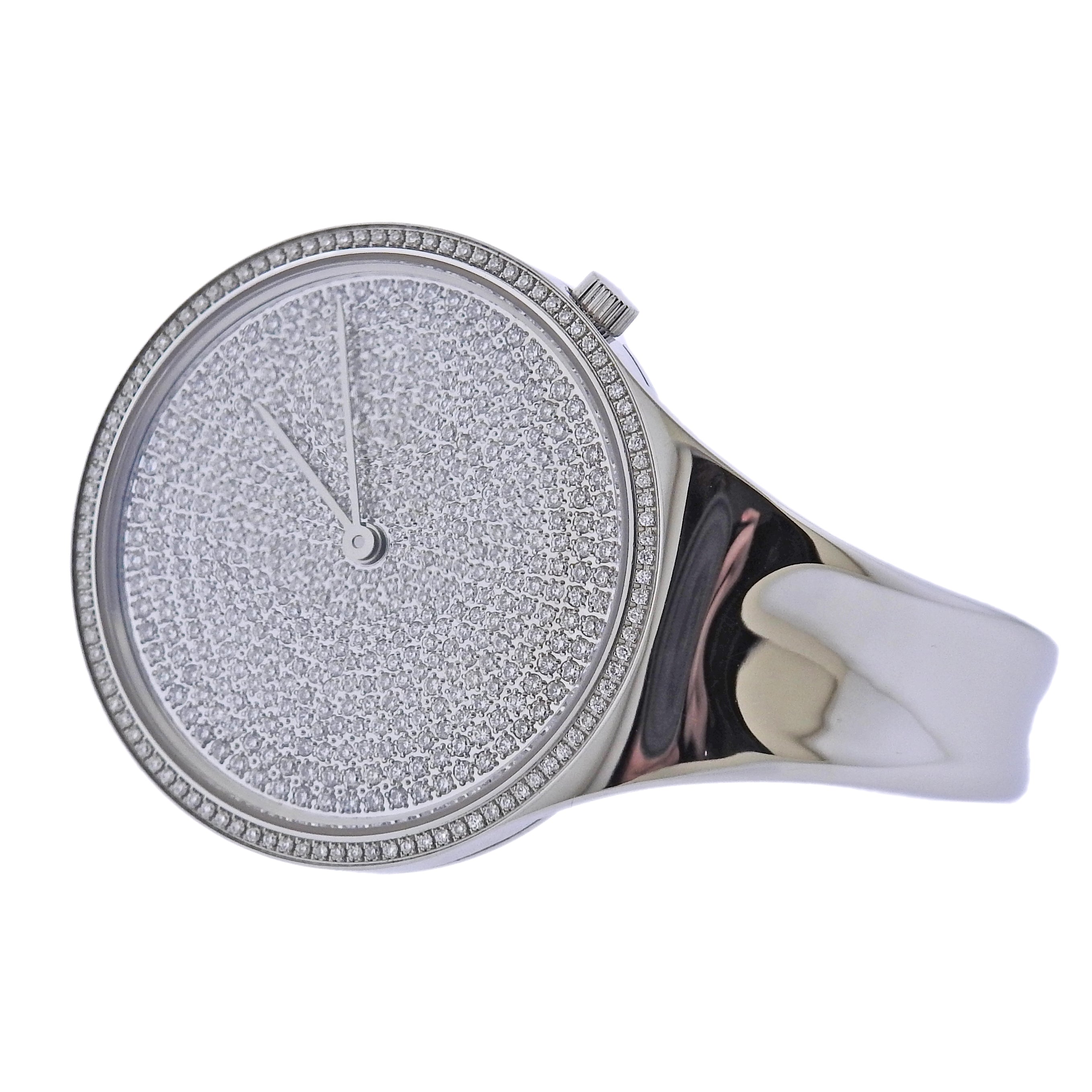 Georg Jensen Vivianna Diamond Dial 34mm Quartz Ladies Watch 35756
