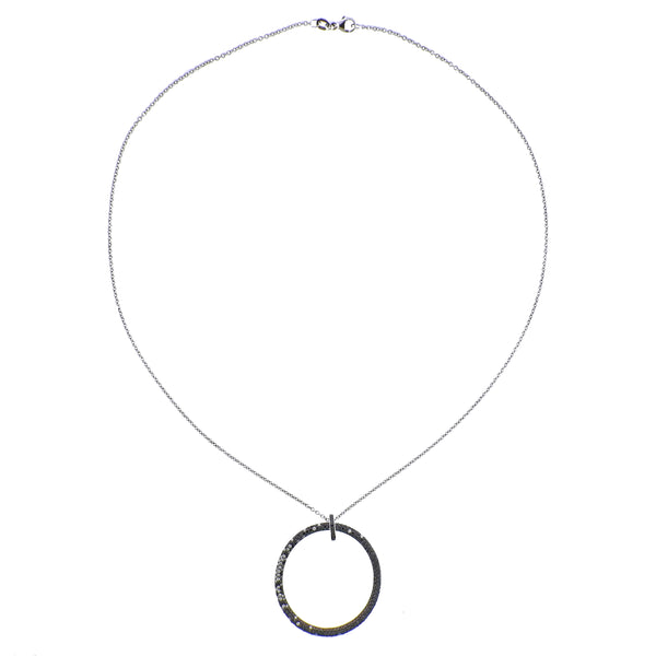 Bucherer Diamond Circle Pendant Necklace