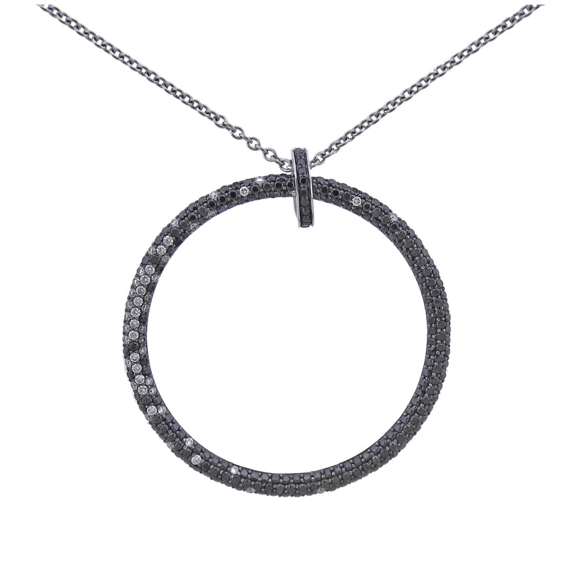 Bucherer Diamond Circle Pendant Necklace