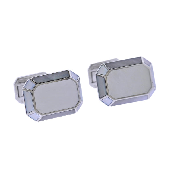 Harry Winston Mother of Pearl Gold Cufflinks