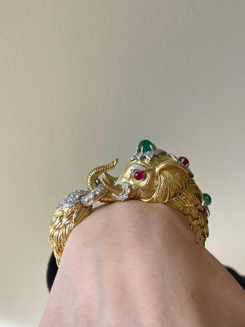 Amazon.com: Barzel 18K Gold Plated Elephant Bracelet For Women - Made In  Brazil: Clothing, Shoes & Jewelry