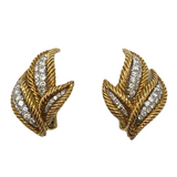 David Webb 18k Gold Platinum 1.75ct Diamond Earrings