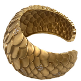 New Pomellato Sirene Diamond 18K Gold Cuff Bracelet