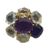 H. Stern Diane Von Furstenberg Harmony Multicolor Gemstone Gold Ring