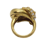 Van Cleef & Arpels VCA 18k Gold 1.20ctw Diamond Knot Ring