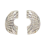 Large Palmiero 4.61ctw Diamond 18k Gold Earrings
