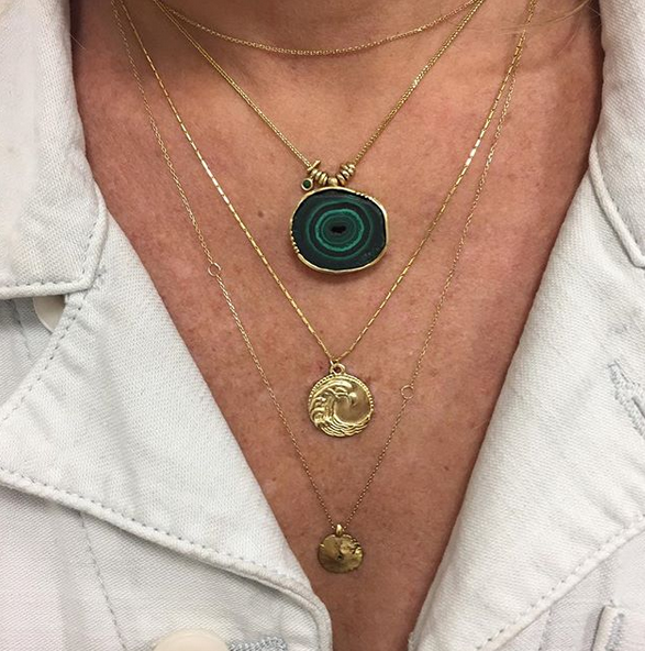 Susan Highsmith 18k Gold Cancer Zodiac Pendant Necklace - Oak Gem
