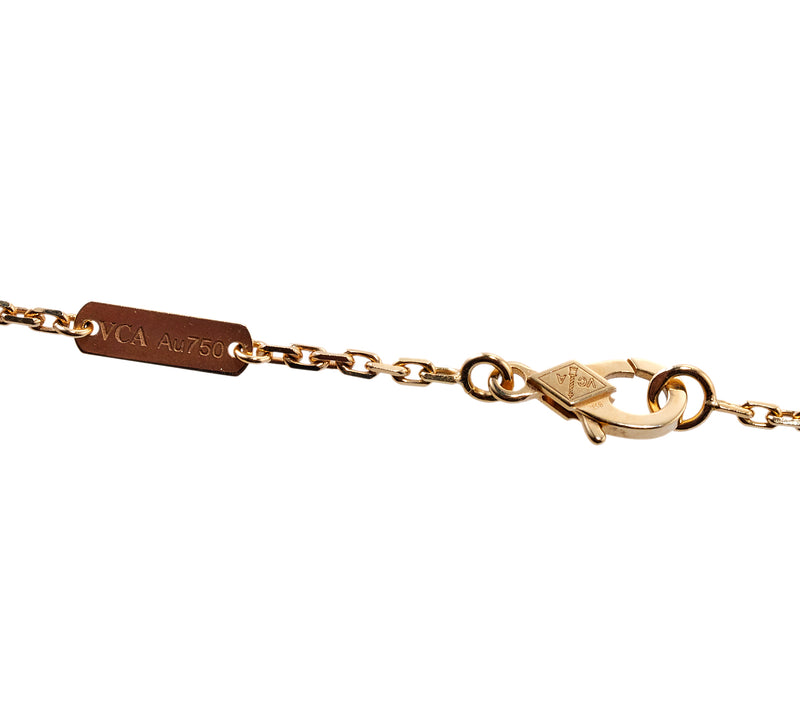 Van Cleef & Arpels Magic Alhambra Onyx Gold Long Pendant Necklace