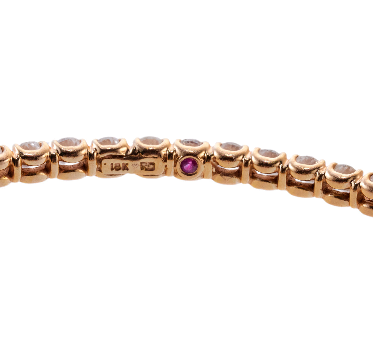 Roberto Coin 5.50 Carat Diamond Gold Bangle Bracelet