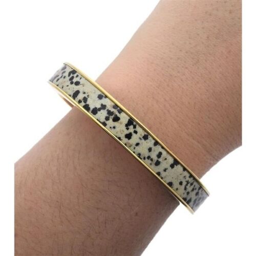 Tiffany & Co Gold Dalmatian Jasper Bangle Bracelet