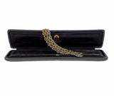 Buccellati Important Carved Jade Ruby Sapphire Gold Bracelet - Oak Gem