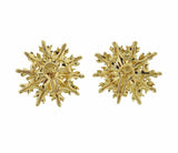 Buccellati Gold Large Flower Earrings - Oakgem.com