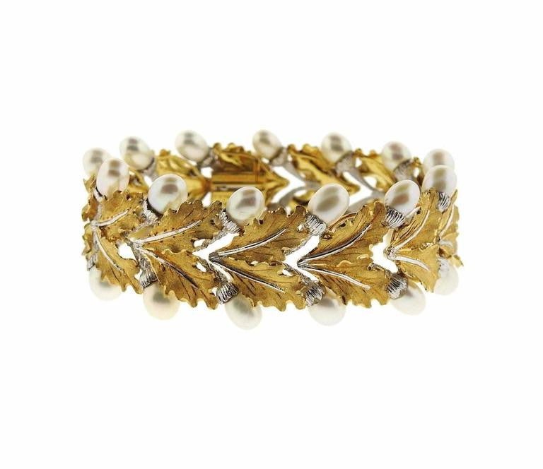 Buccellati Gold Pearl Bracelet - Oakgem.com