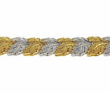 Buccellati Two Color Gold Leaves Bracelet - Oakgem.com